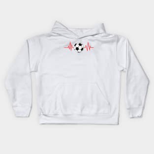 Soccer Heartbeat Kids Hoodie